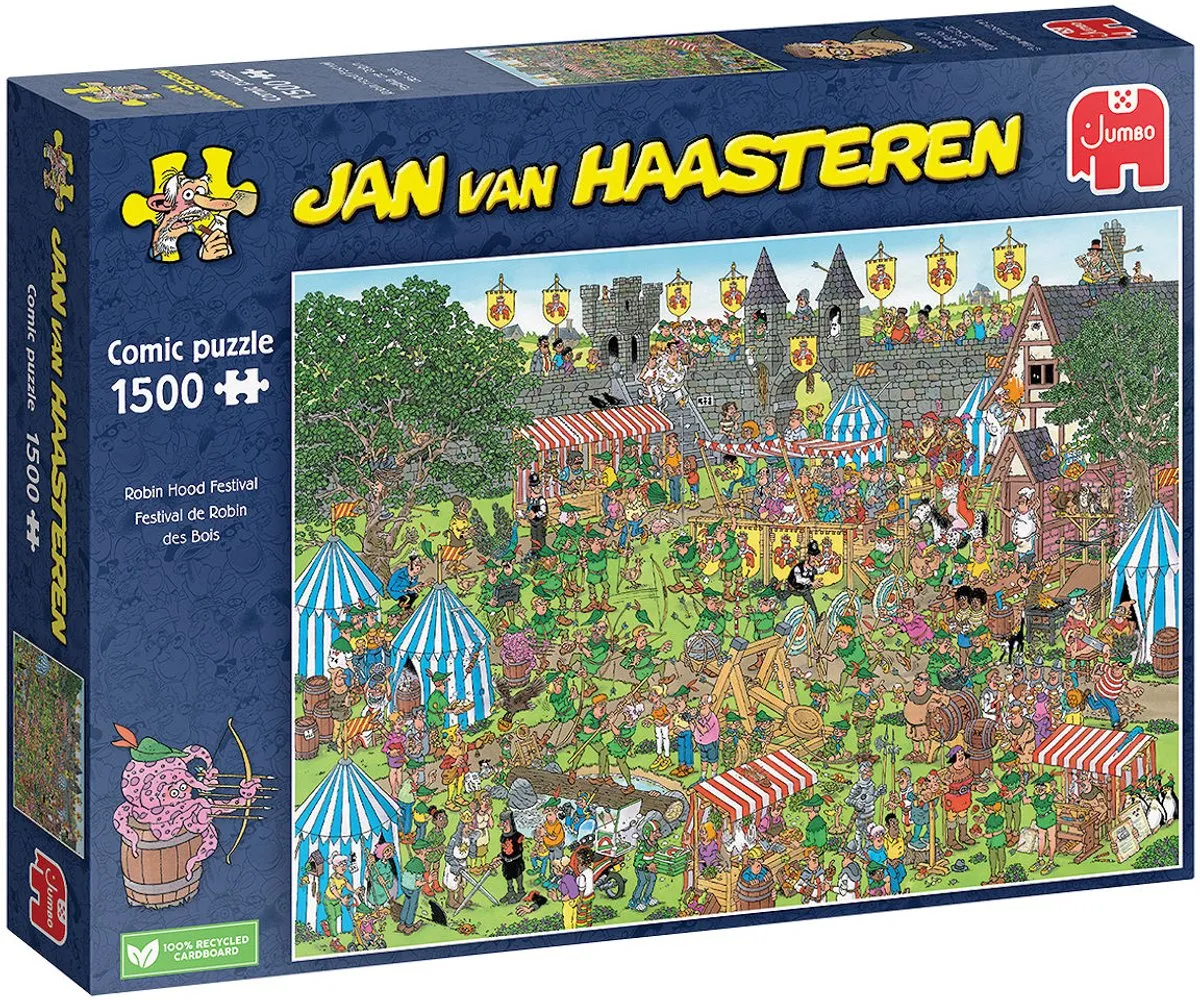 Jan van Haasteren Robin Hood Festival Legpuzzel 1500 Stuks - Multicolor - afbeelding 6 van 6