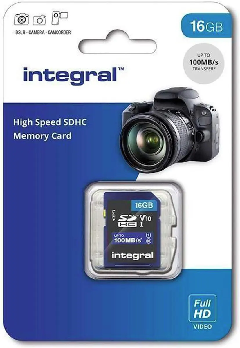 Integral INSDH16G-100V10 Geheugenkaart 16GB