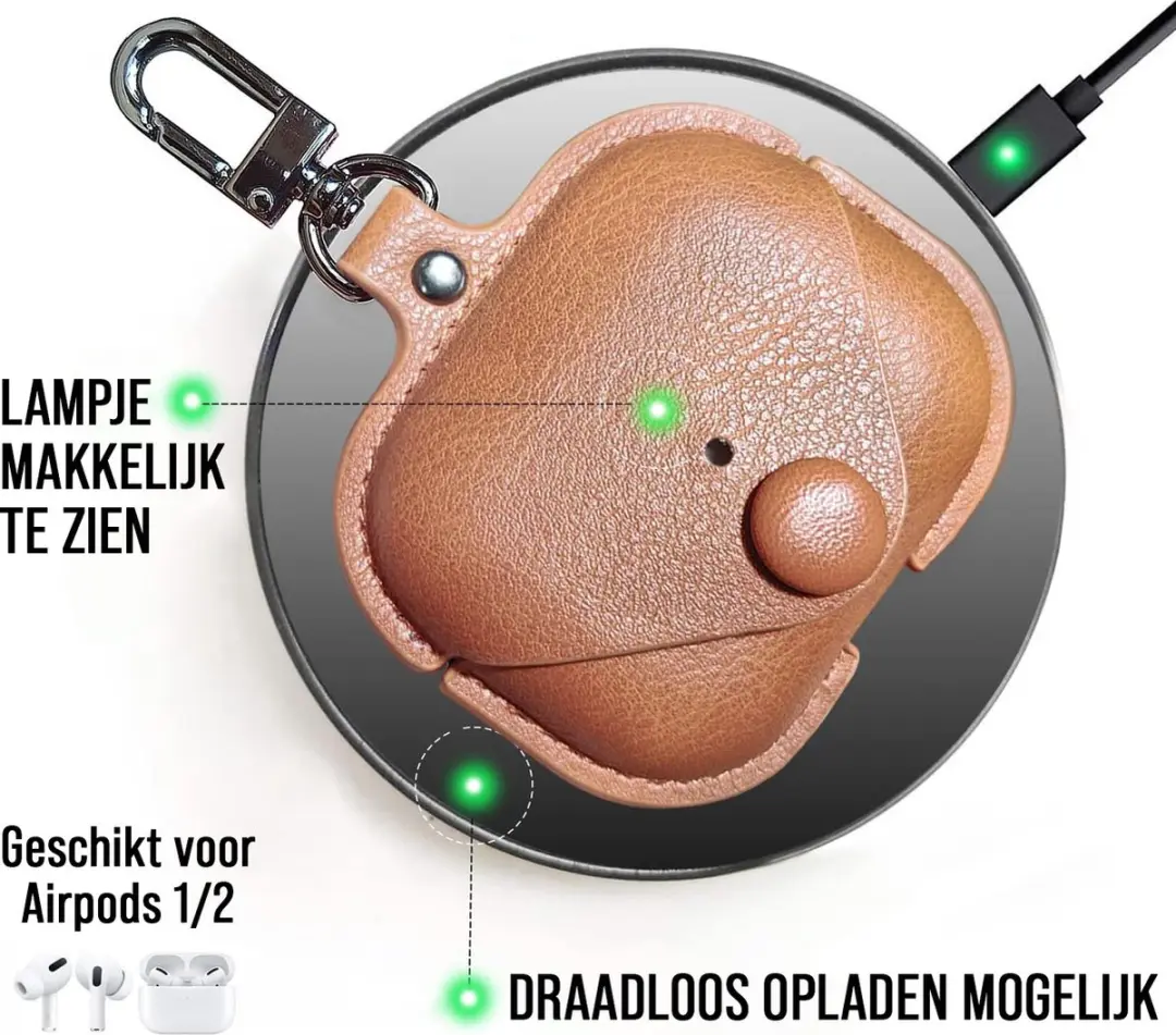 Nuvex Hoesje Apple AirPods 3 - Lichtbruin