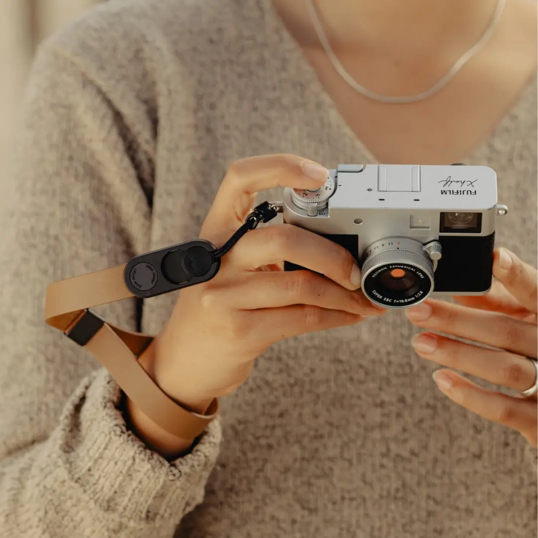Peak Design Cuff Leather Camera Polsband - Bruin
