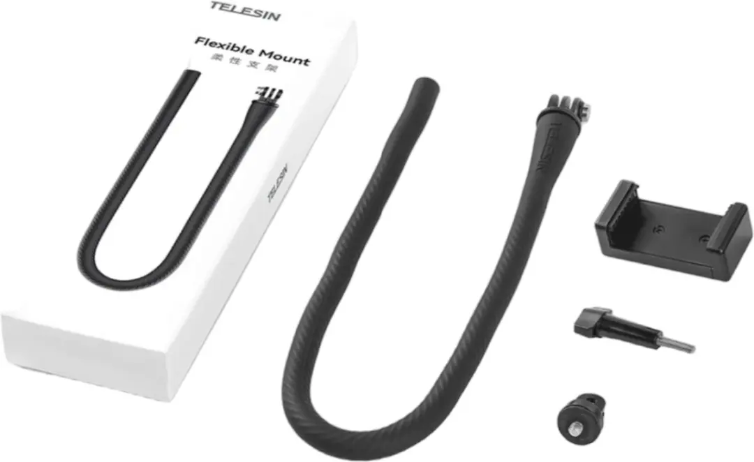 Telesin Flexibele Selfie Stick TE-FM-003 - Zwart - afbeelding 5 van 6