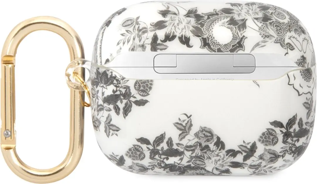 Guess Toile de Jouy Hoesje Apple AirPods Pro 1e generatie - Grijs