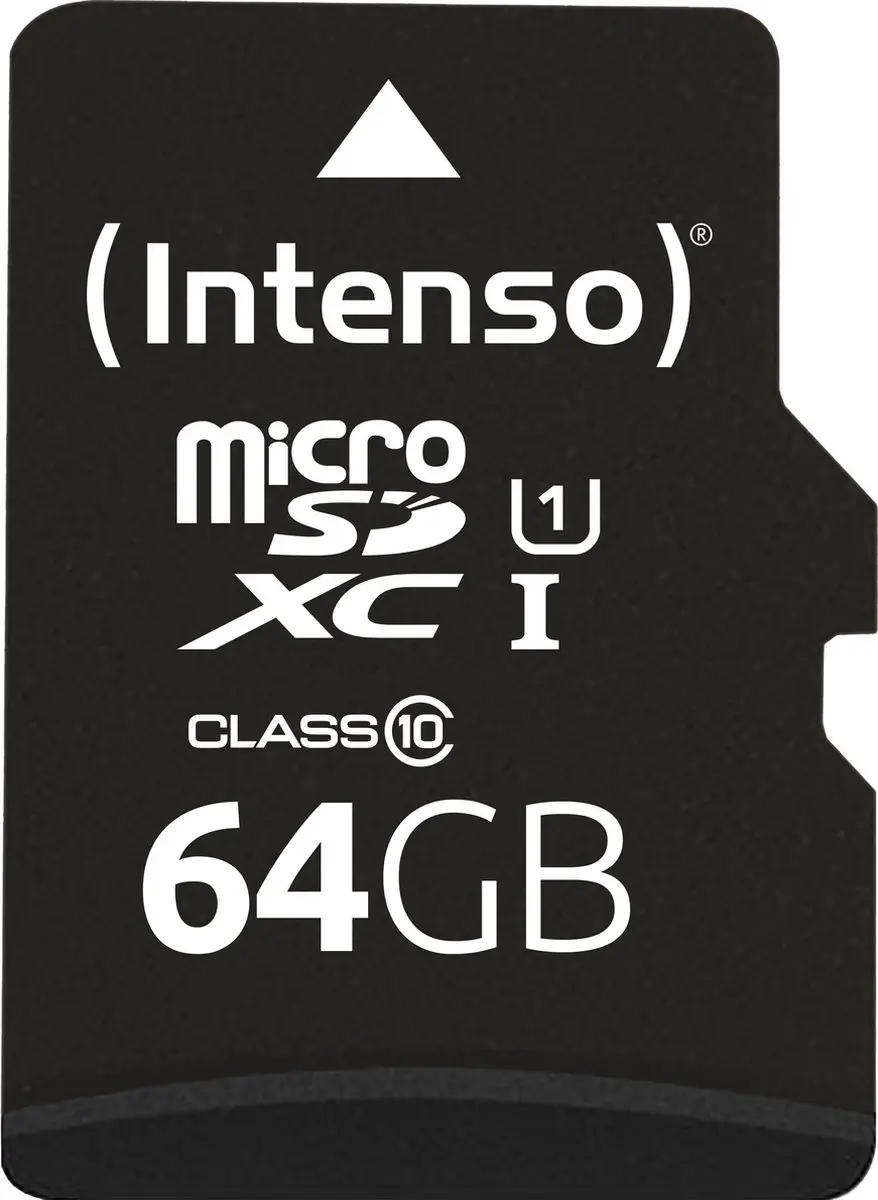 Intenso 64GB Micro SDXC UHS-I Geheugenkaart - 3423490