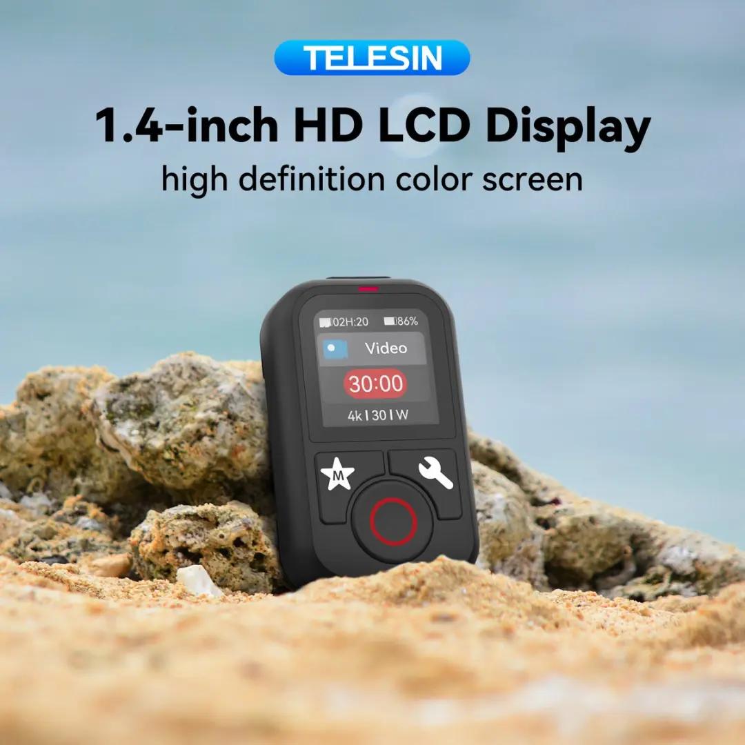 Telesin V2 Bluetooth Remote T-S-RMT-01 - GoPro/Smartphone - 80m - Zwart - afbeelding 5 van 6