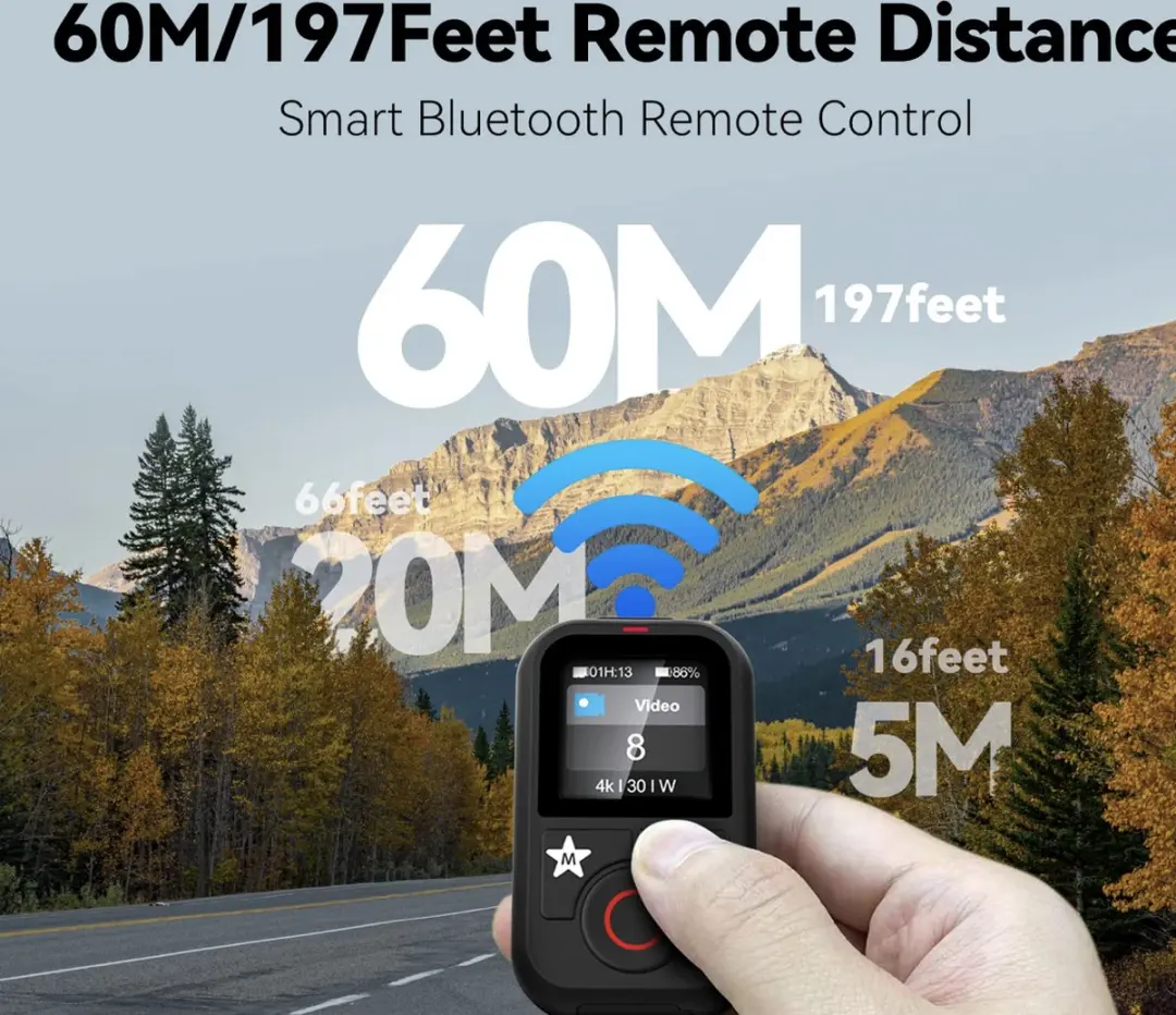Telesin V2 Bluetooth Remote T-S-RMT-01 - GoPro/Smartphone - 80m - Zwart - afbeelding 4 van 6