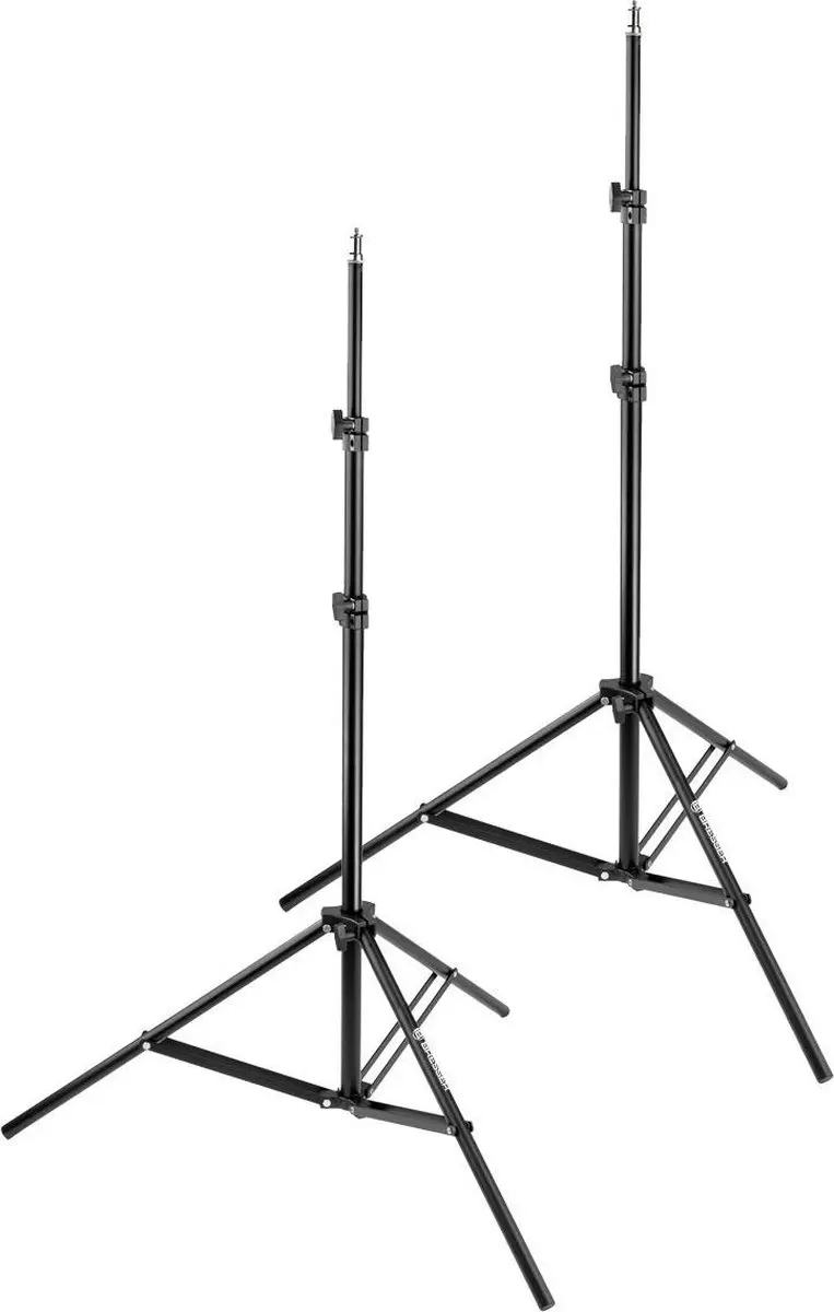 Bresser BR225B Fotostudioset - 2x LED Daglichtlampen - Zwart