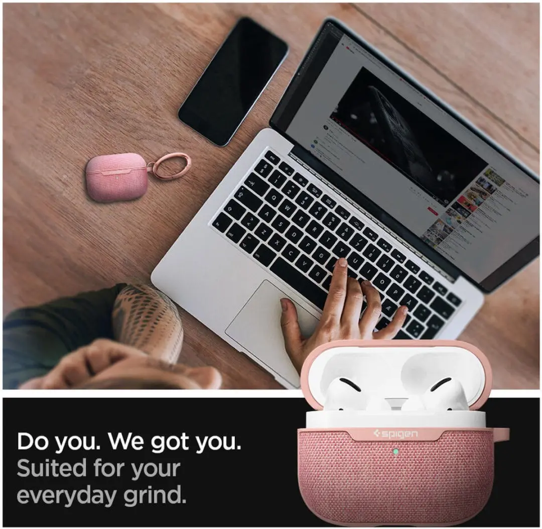 Spigen Urban Fit ASD00572 Hoesje - Apple AirPods Pro - Zwart