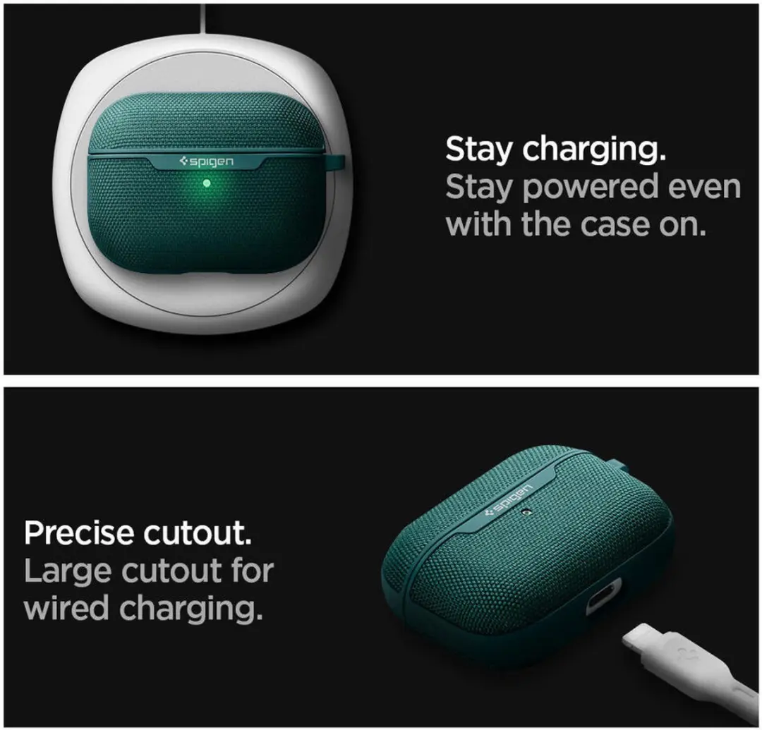 Spigen Urban Fit ASD00572 Hoesje - Apple AirPods Pro - Zwart