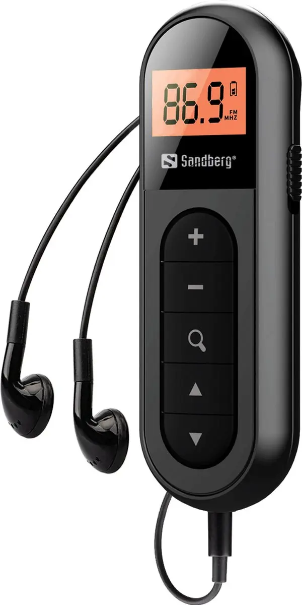 Sandberg 421-01 Draagbare FM Radio - Zwart - afbeelding 4 van 6