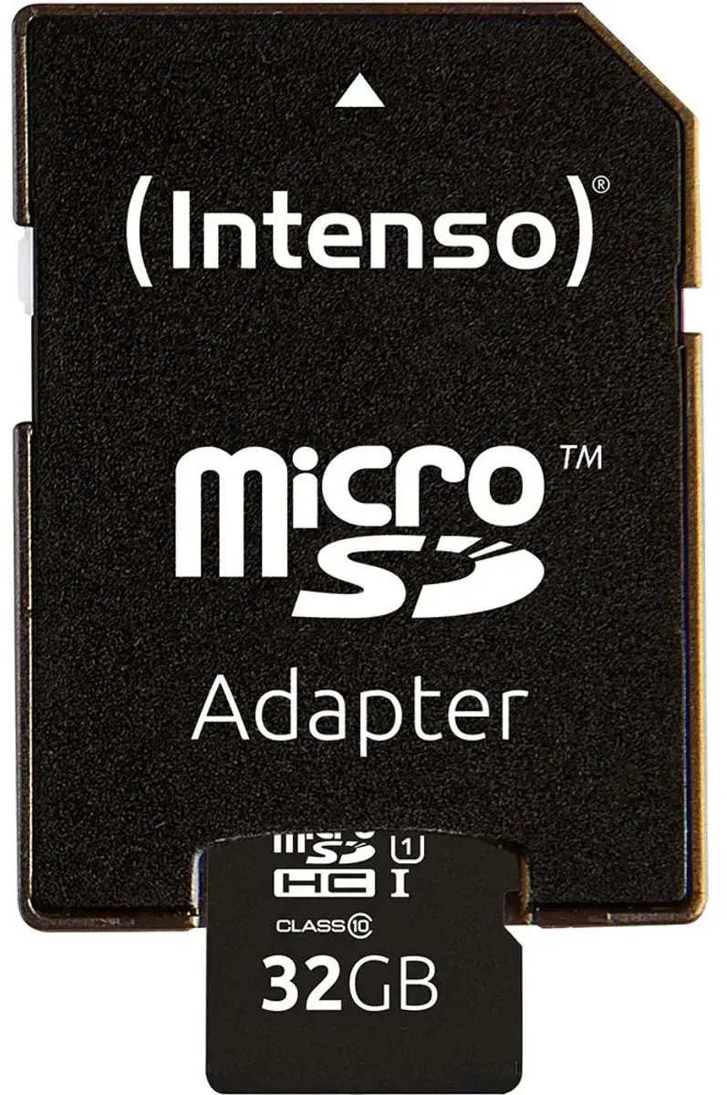 Intenso 32GB Micro SDHC UHS-I Geheugenkaart - Class 10 - met SD-adapter
