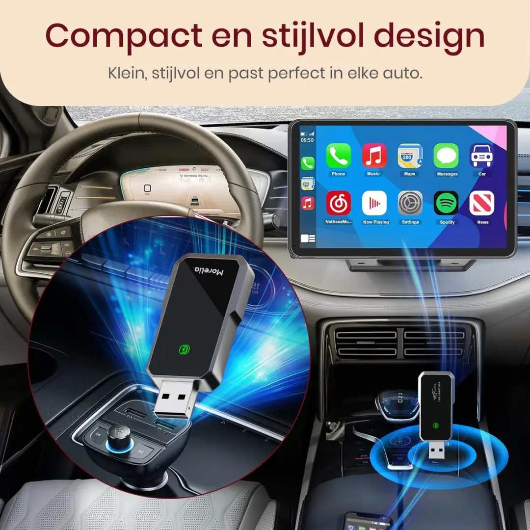 Morelia 2-in-1 CarPlay Android Dongle - USB-C/USB-A
