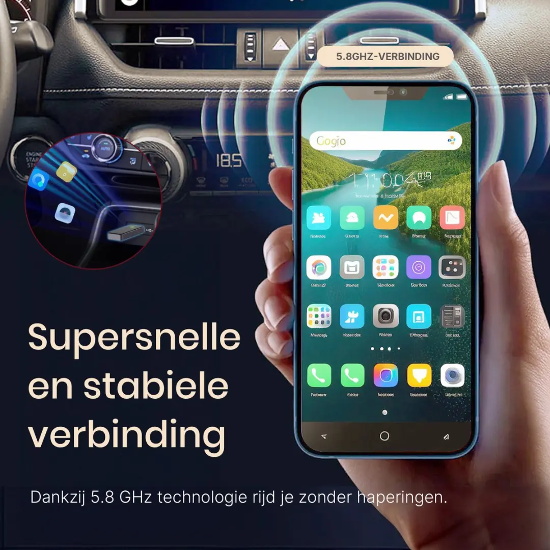Morelia 2-in-1 CarPlay Android Dongle - USB-C/USB-A - afbeelding 6 van 6