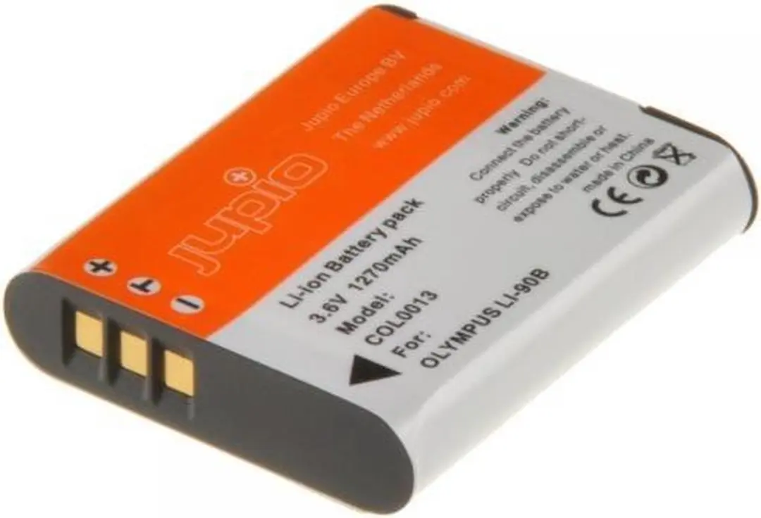 Jupio Li-90B/Li-92B Accu 1270mAh - 2 Stuks + USB Laadstation