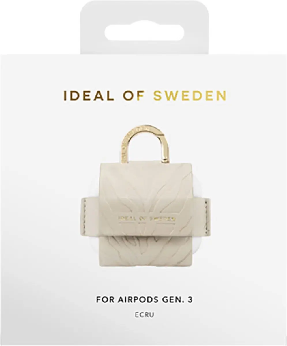 iDeal of Sweden Flo Hoesje AirPods 3 - Zebra Karabijnhaak - Ecru