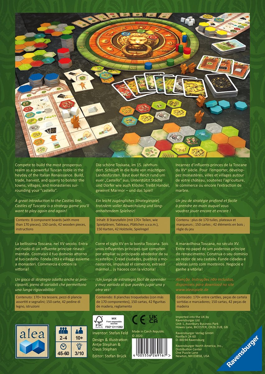 Ravensburger ALEA The Castles of Tuscany - Bordspel