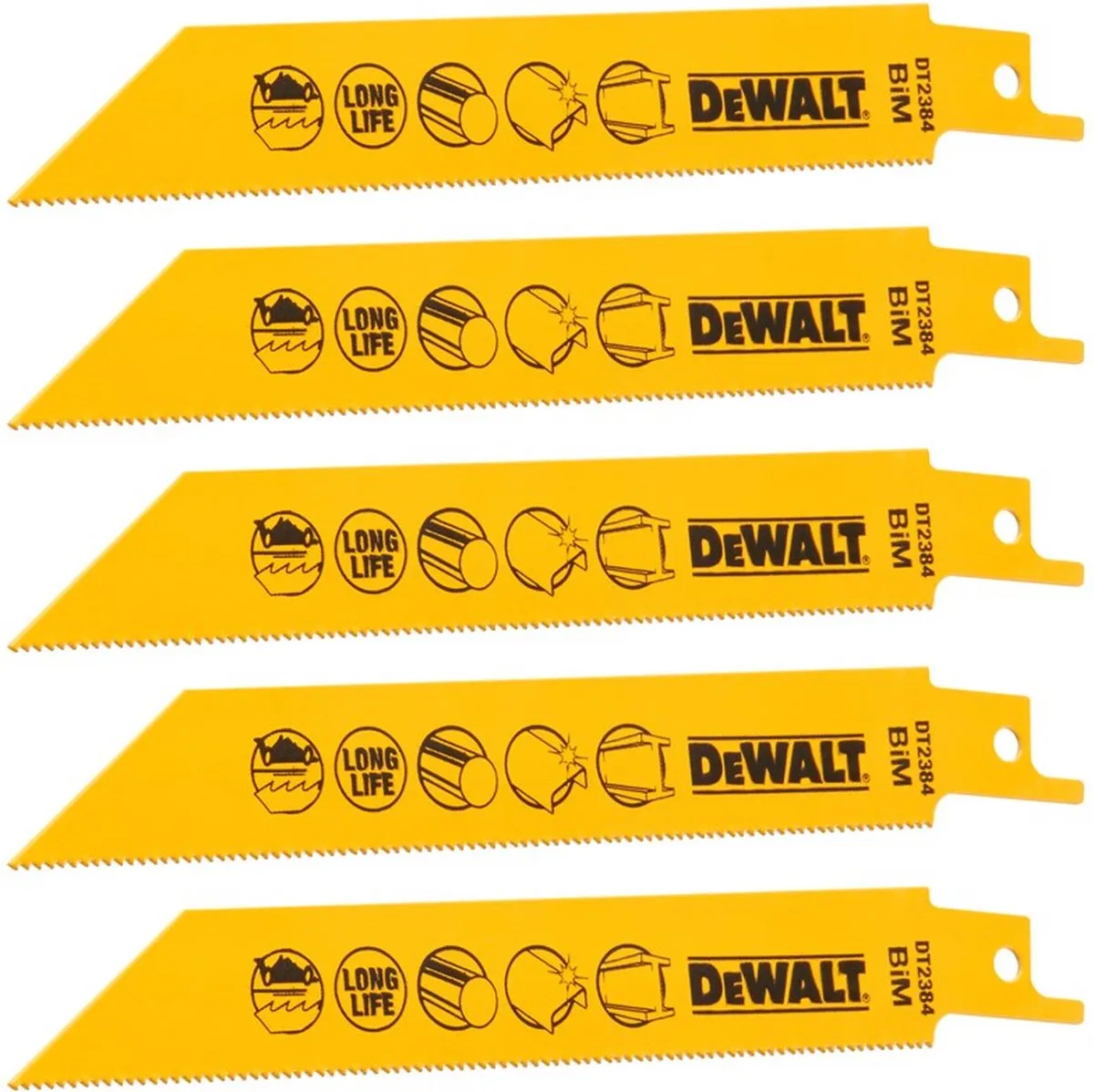 DeWalt DT2384 Reciprozaagblad Metaal 152mm