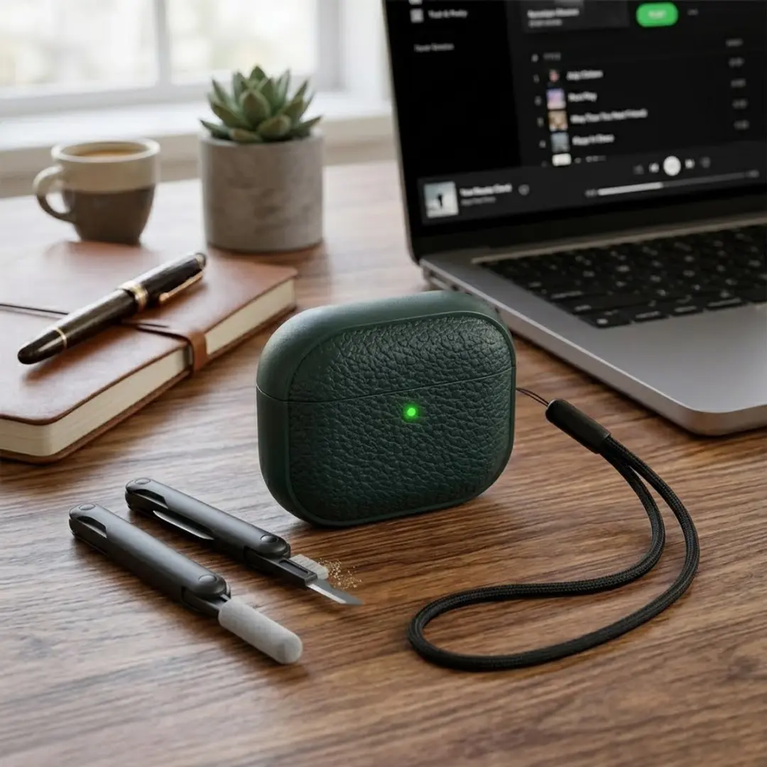 NUVEX Hoesje AirPods Pro 2 - Groente - met reinigingsset