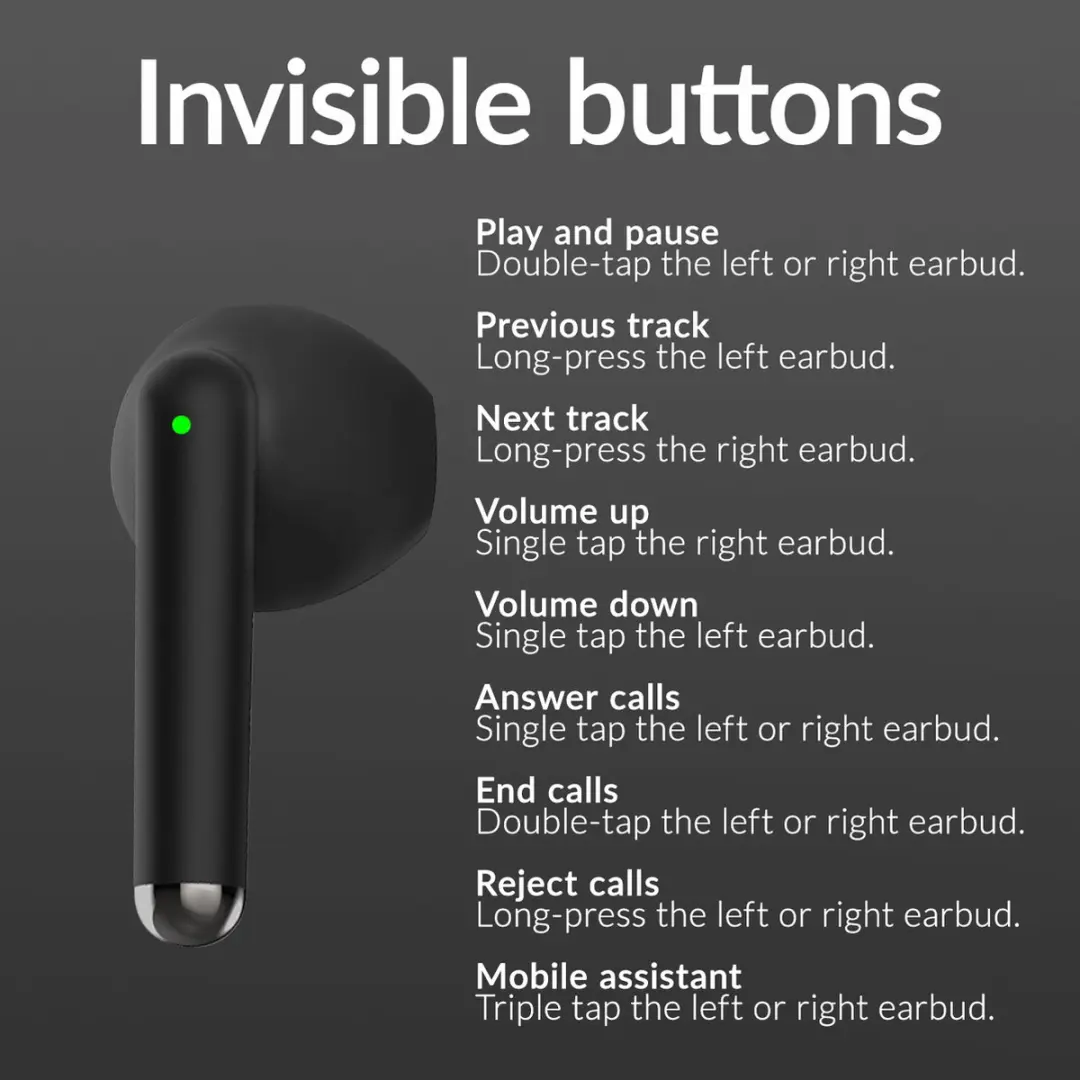 Mobilize Telefoonglaasje Headset Hoesje MOB-TWSE-001B - In-ear - Zwart