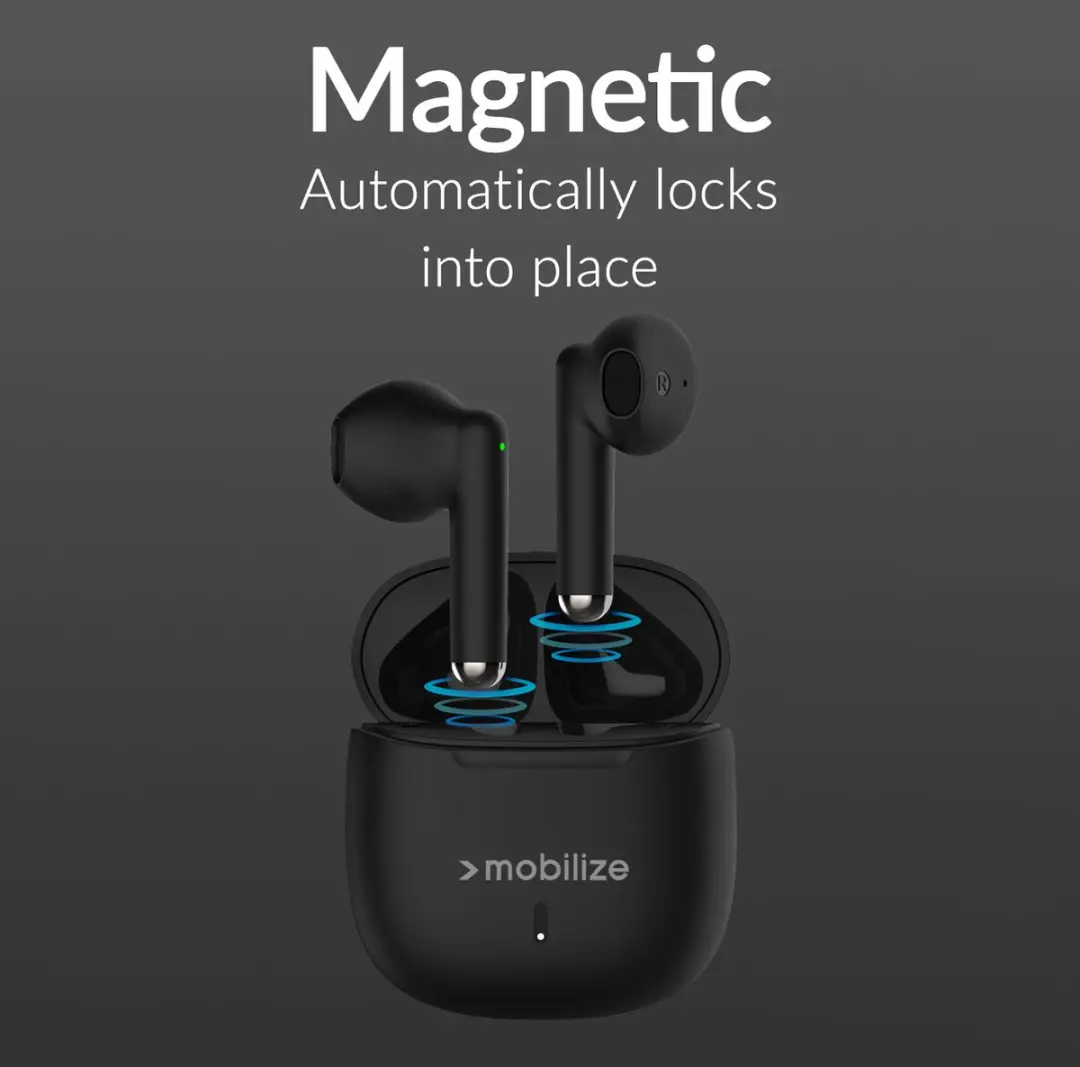 Mobilize Telefoonglaasje Headset Hoesje MOB-TWSE-001B - In-ear - Zwart