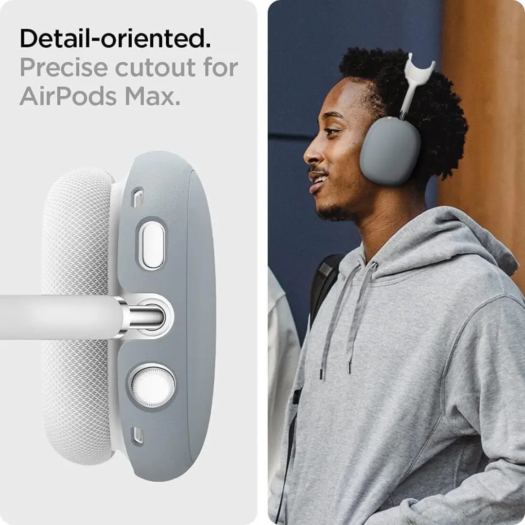 Spigen Silicone Fit Hoes Apple AirPods Max - Grijs
