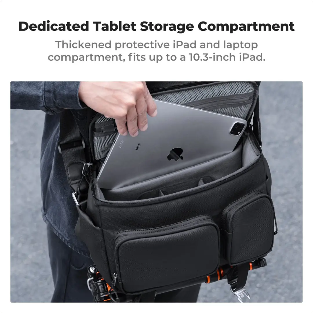 K&F Concept KF13.142 Messenger Bag 10L - 2 Lenzen - Zwart - afbeelding 6 van 6