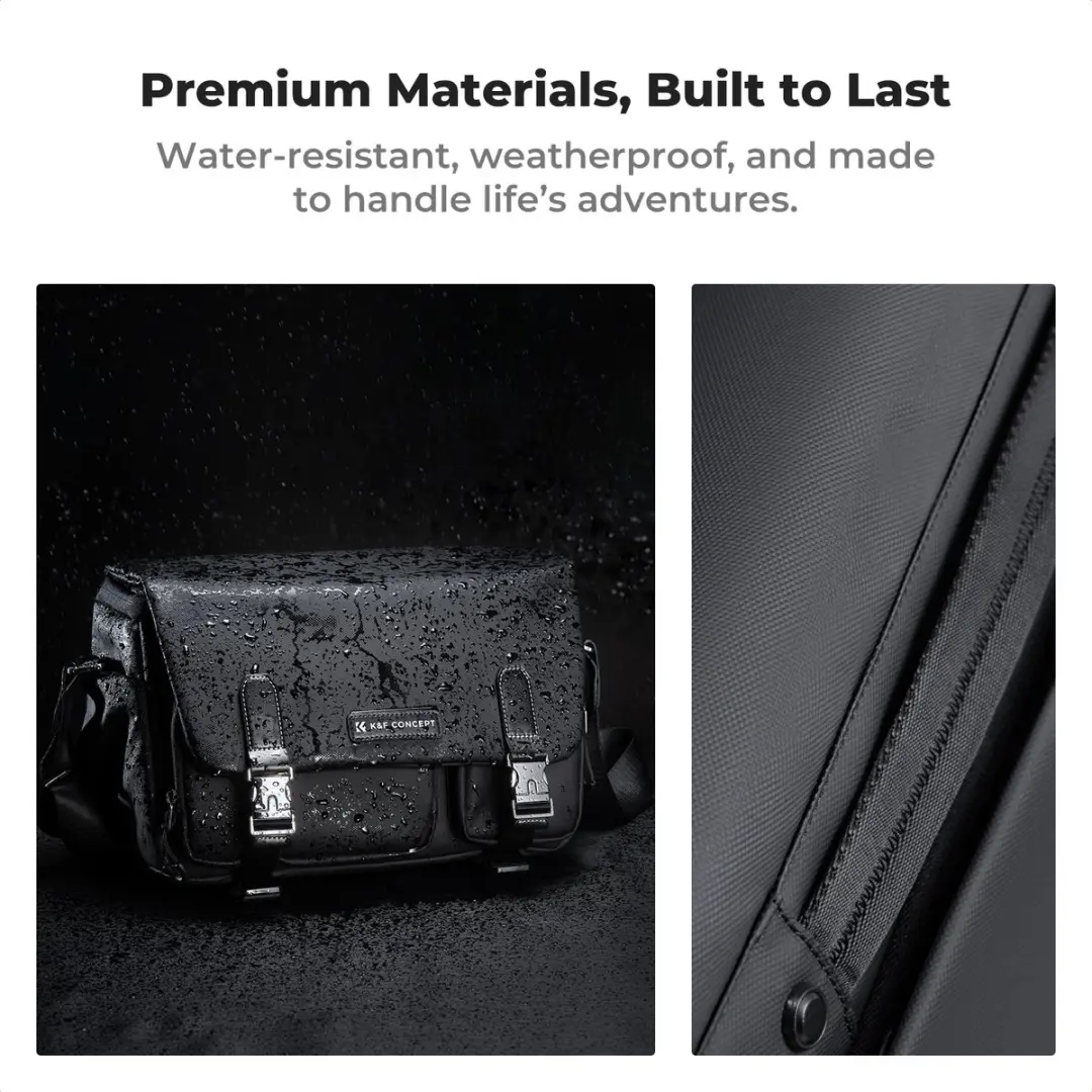K&F Concept KF13.142 Messenger Bag 10L - 2 Lenzen - Zwart