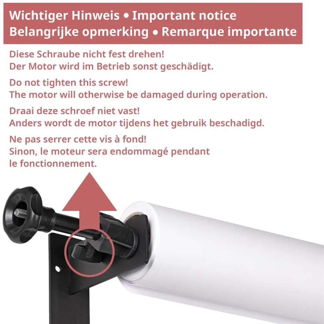 Bresser Electrisch Achtergrondsysteem - 2x Achtergrondrol - Wit