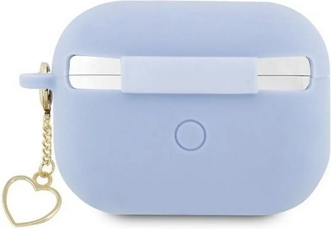GUESS Heart Silicone Hoesje AirPods Pro 2 - Blauw