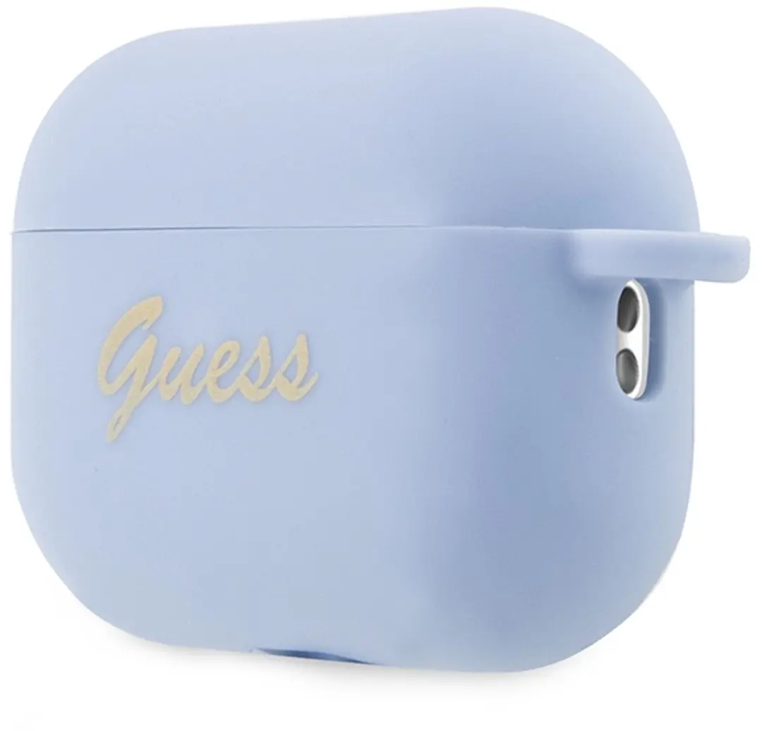 GUESS Heart Silicone Hoesje AirPods Pro 2 - Blauw