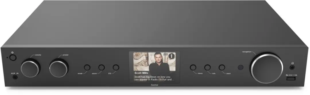 Hama DIT2105 DAB+/Internetradio - Zwart - afbeelding 5 van 5