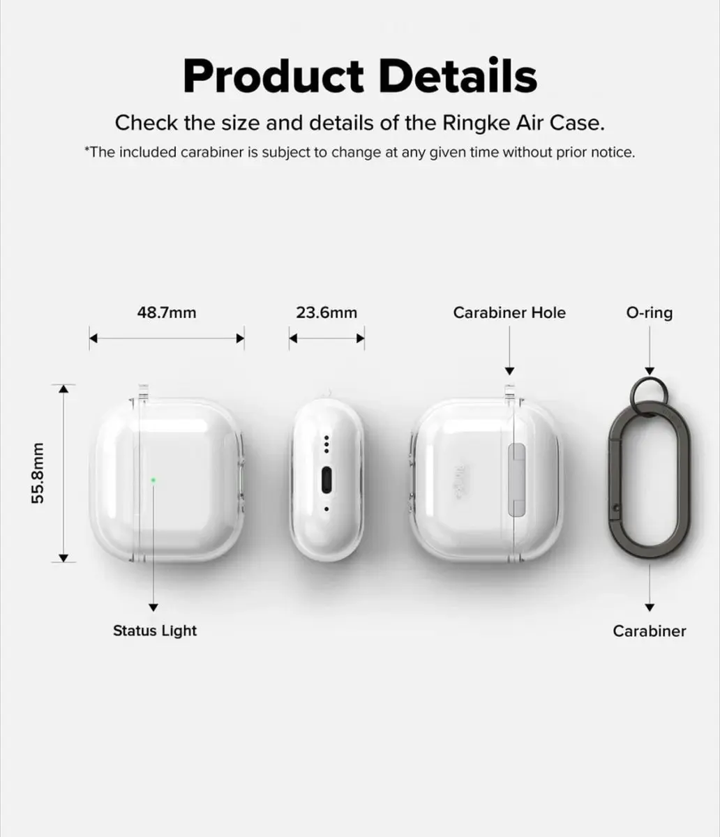 Ringke Air Case Apple AirPods 4 TPU Hoesje - Transparant