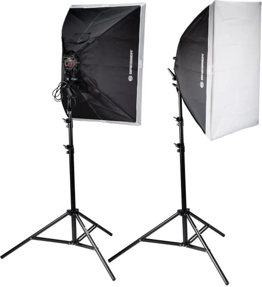 Bresser BR-235B LED Daglichtset - 125W - 3x Softbox 60x80cm