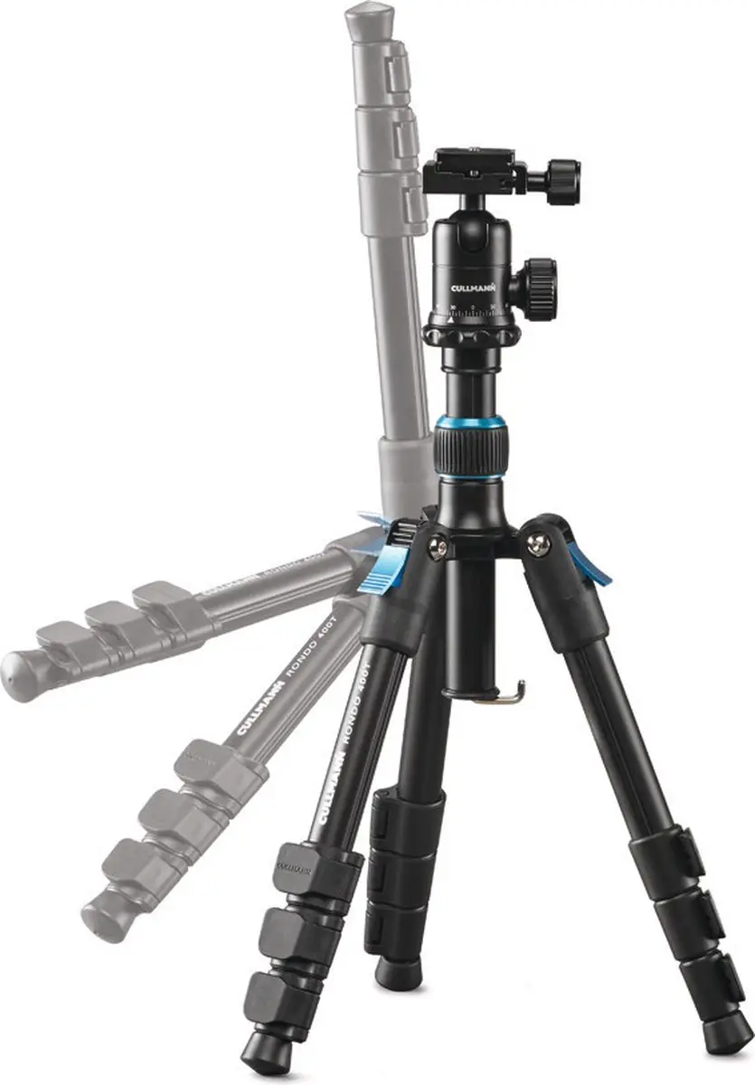 Cullmann Rondo 400T RB6.5 Statief - 4 Secties - Zwart