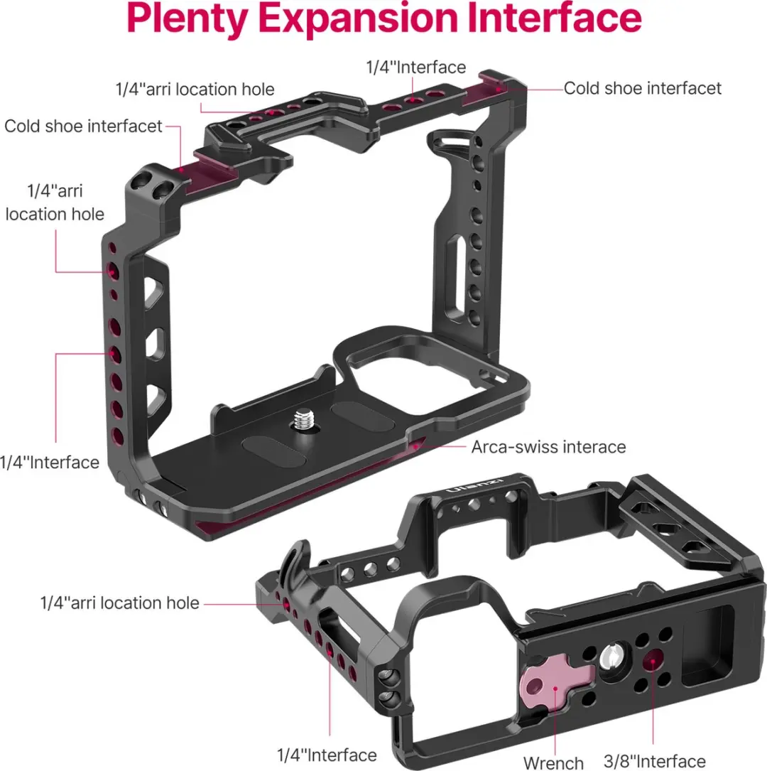 Ulanzi 2896 Metal Cage voor Sony A7 III/IV & A7R III - Zwart