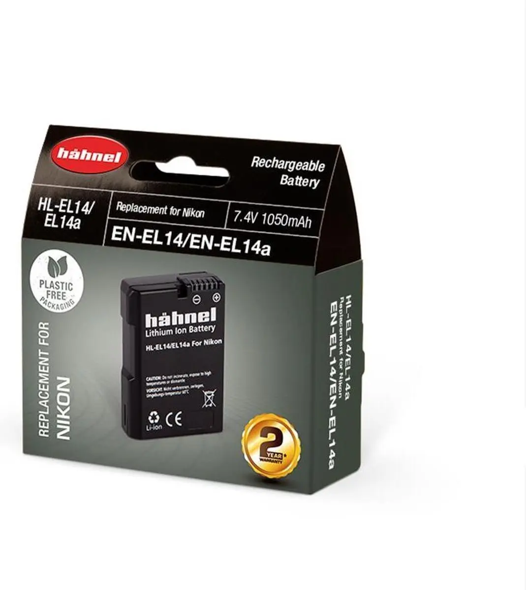 Hähnel Accu Nikon EN-EL14A 1050mAh