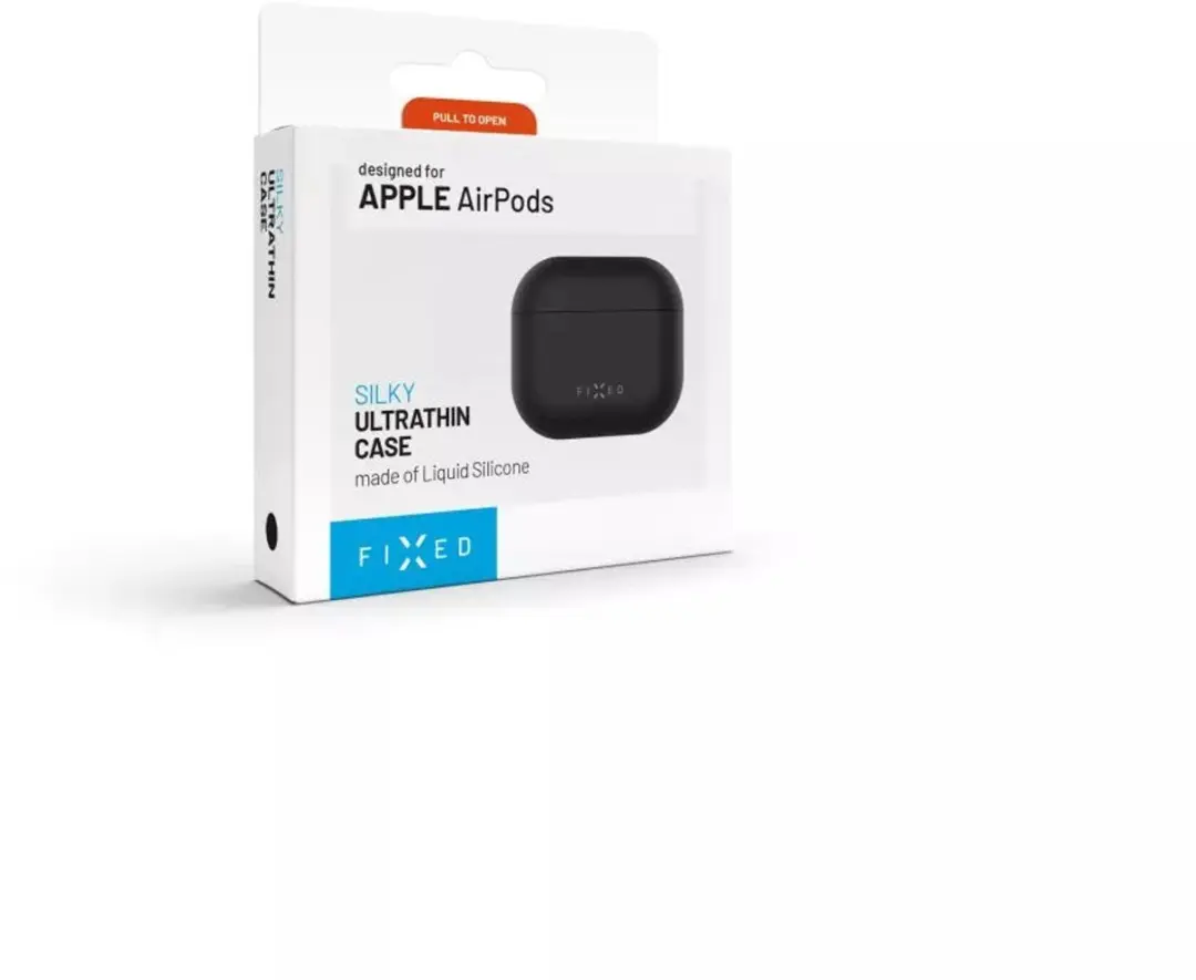 Fixed Silky Silicone Case FIXSIL-999-BK - Apple AirPods Pro 2 - Zwart