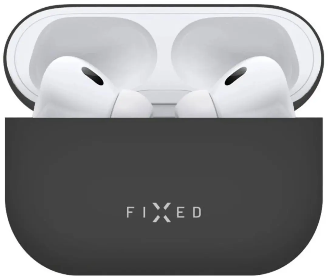 Fixed Silky Silicone Case FIXSIL-999-BK - Apple AirPods Pro 2 - Zwart