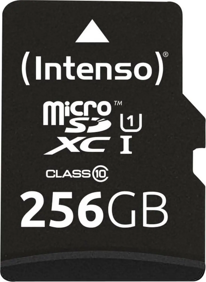 Intenso 256GB Micro SDXC UHS-I Geheugenkaart - Class 10