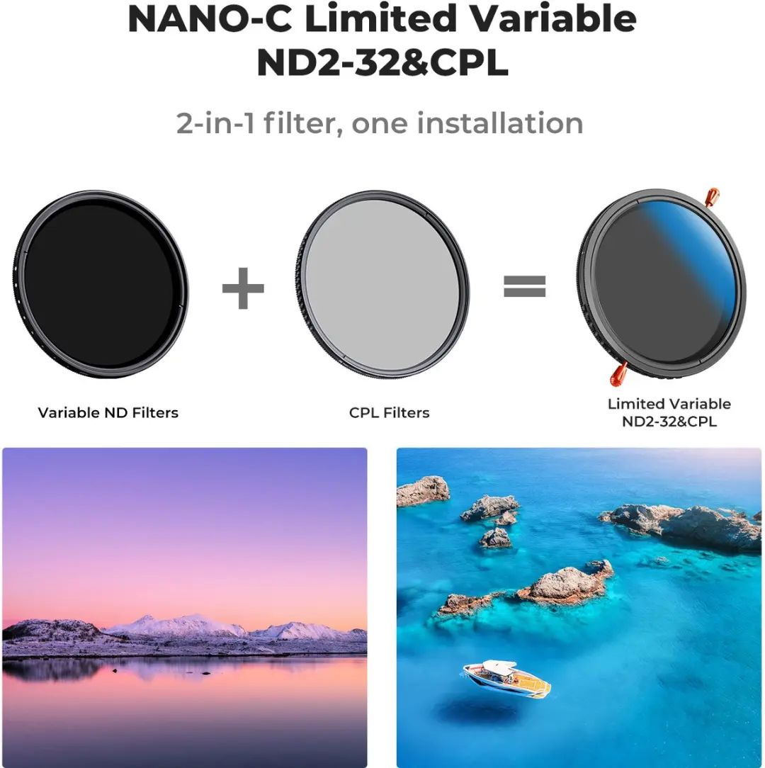 K&F Concept KF01.2596 CPL ND 2-in-1 Filter 52mm