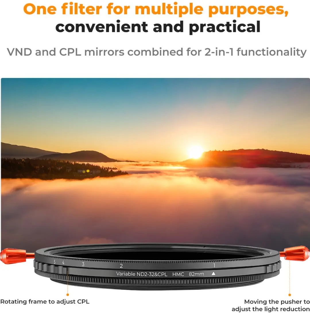 K&F Concept KF01.2596 CPL ND 2-in-1 Filter 52mm