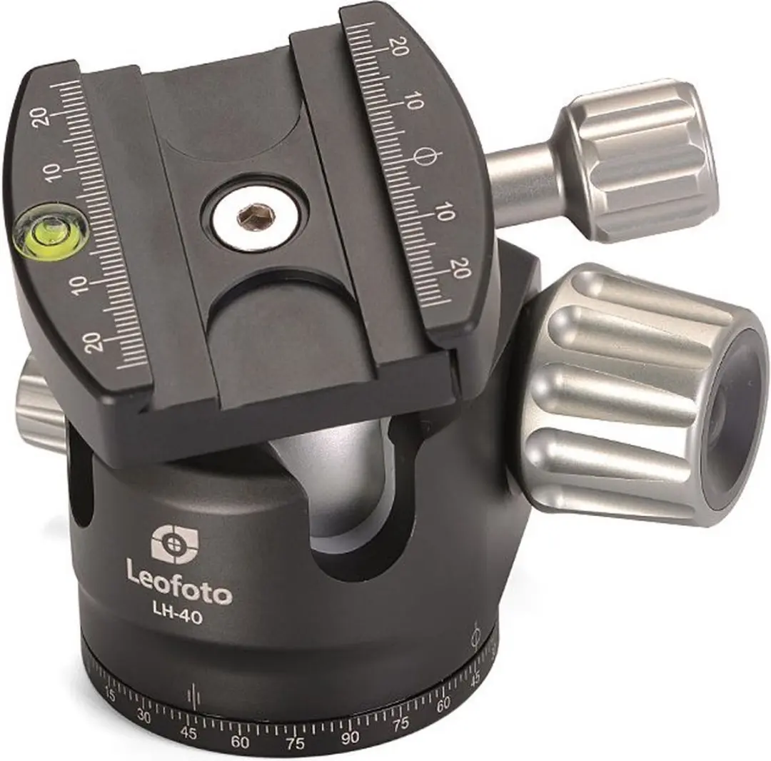 LeoFoto LH-40 Ball Head + QP-70 Snelkoppelingsplaat - Zwart