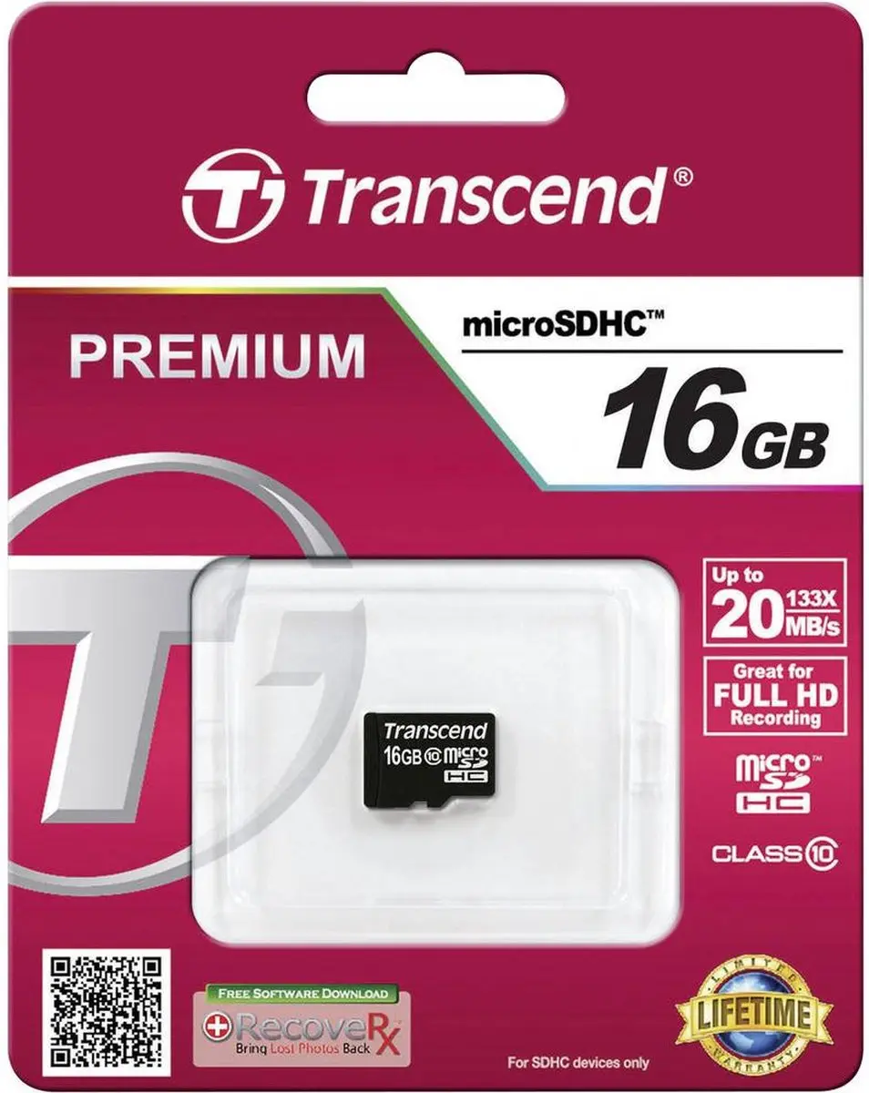Transcend 16GB microSDHC TS16GUSDC10