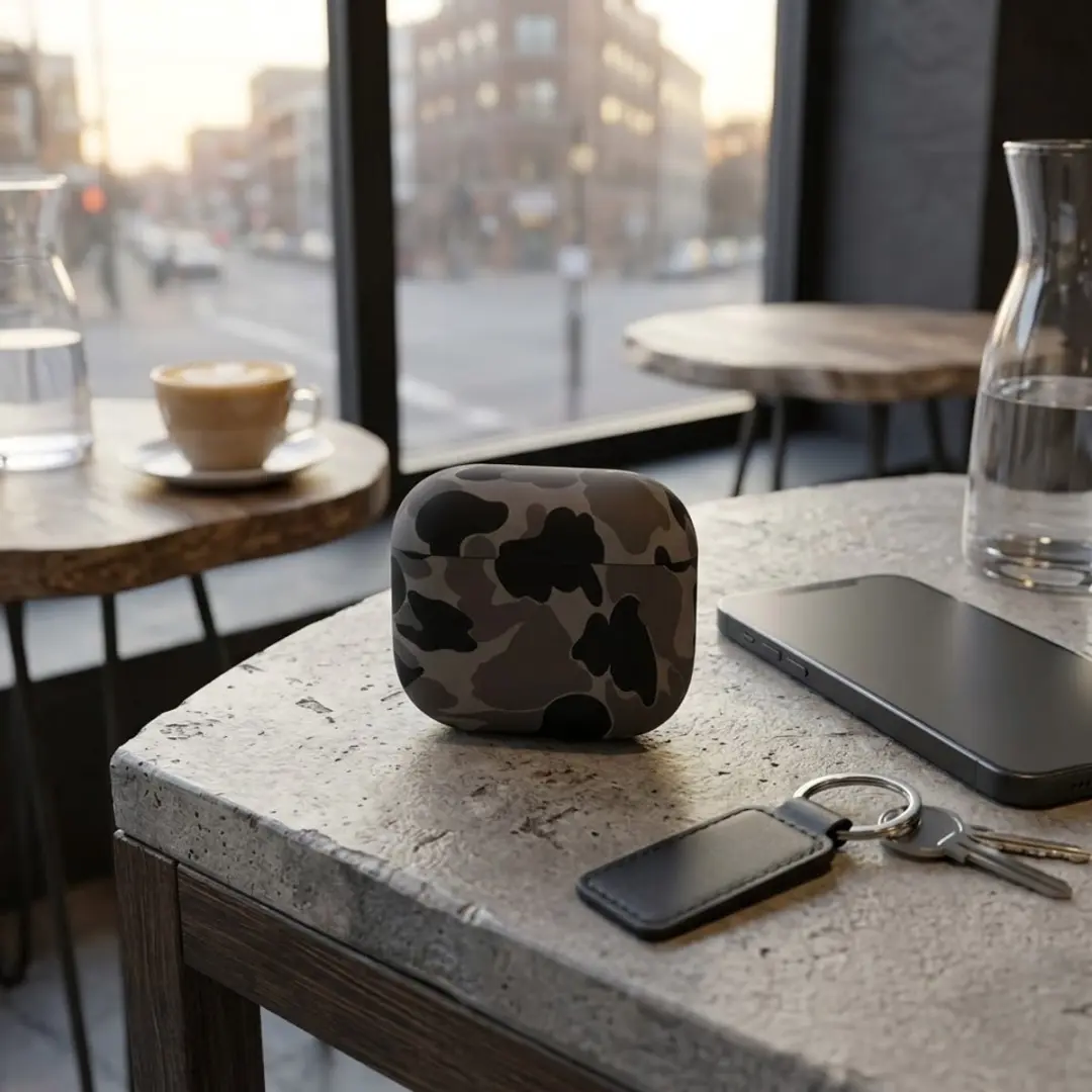 NUVEX Hoesje AirPods Pro 3 Grijs - Camouflage