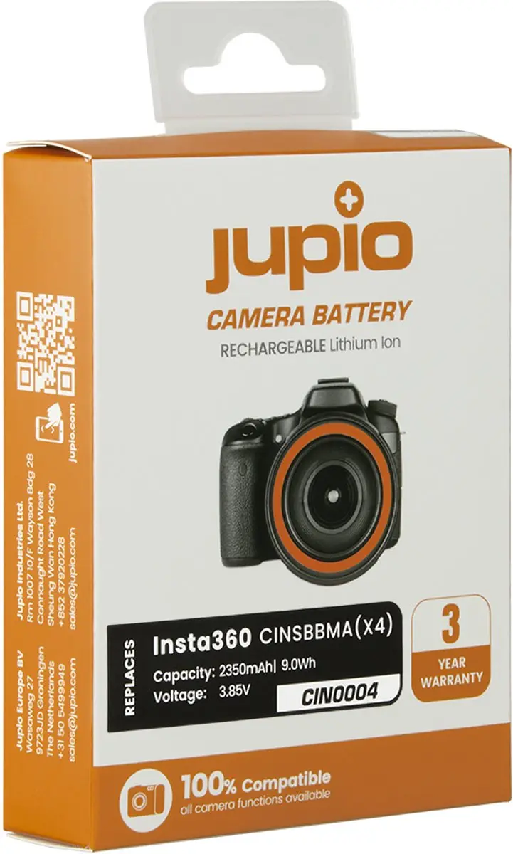 Jupio Insta360 CIN0004 Accu 2350mAh