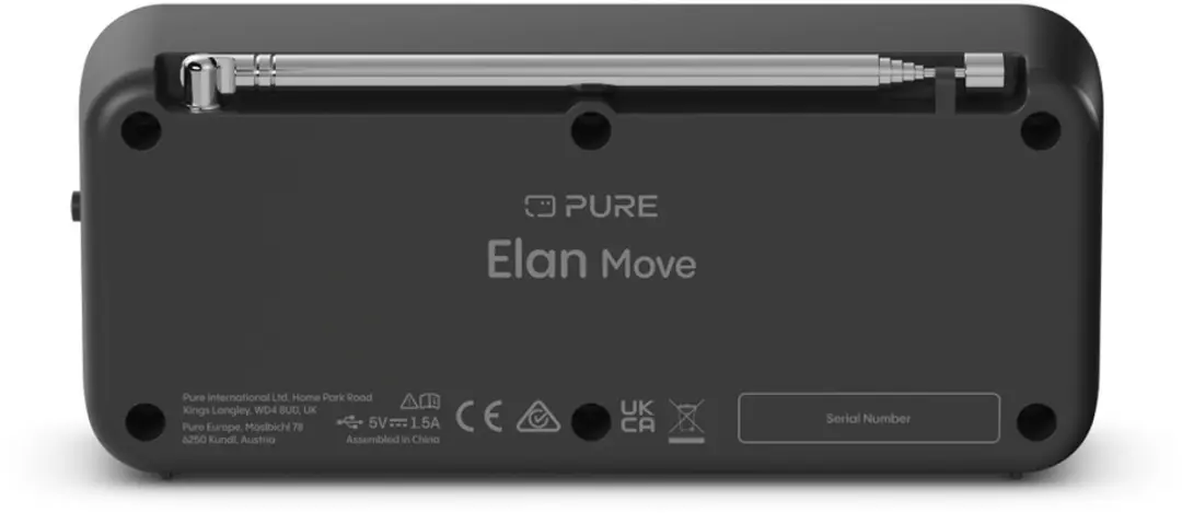 Pure Elan Move 255228 Digitaal Radio - Zwart