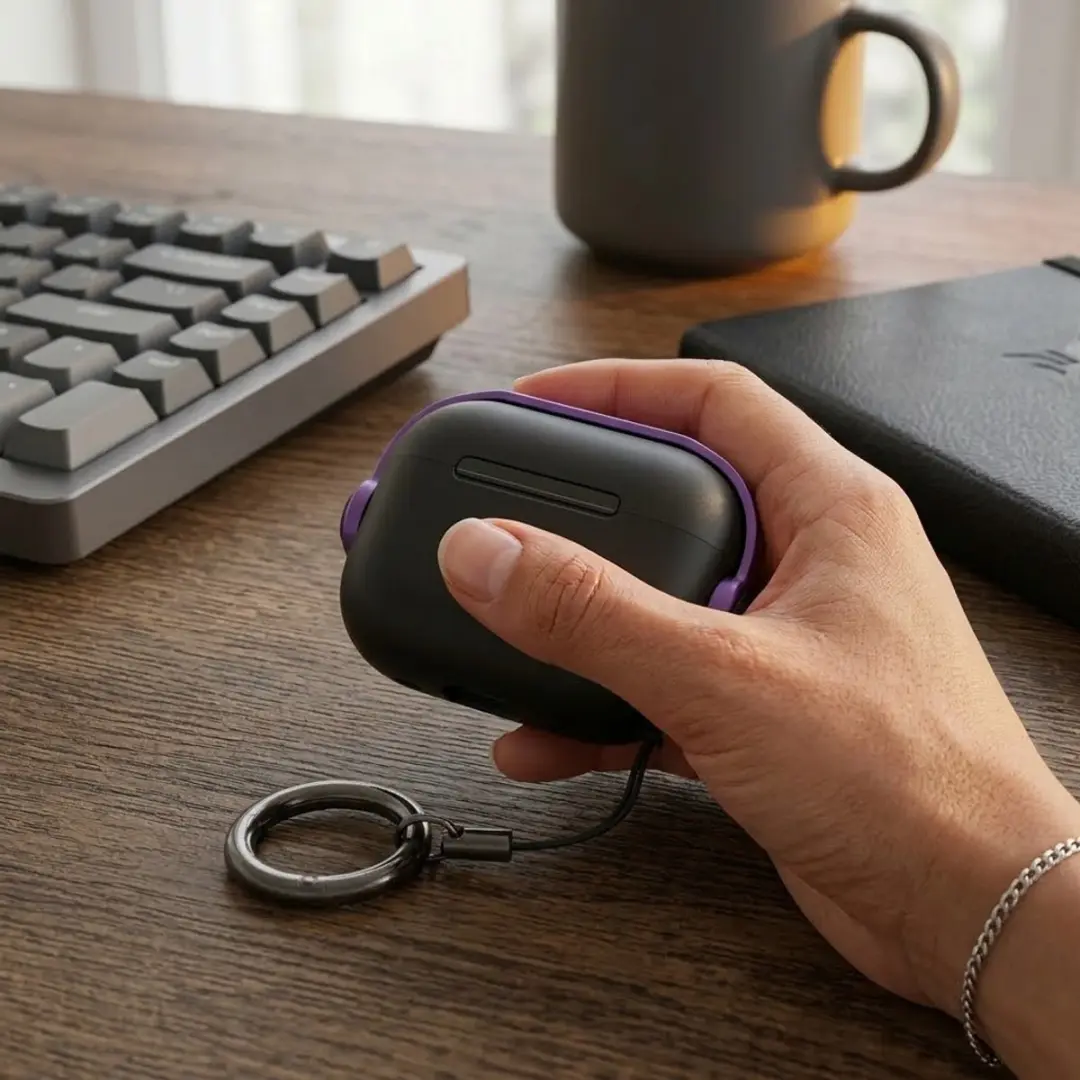 NUVEX Hoesje AirPods Pro 2 - Zwart Paars