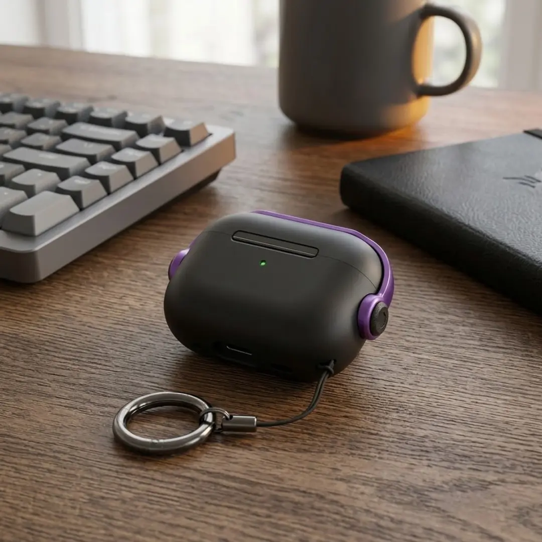 NUVEX Hoesje AirPods Pro 2 - Zwart Paars