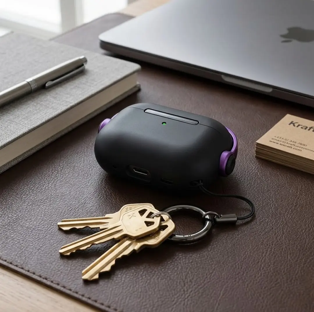 NUVEX Hoesje AirPods Pro 2 - Zwart Paars