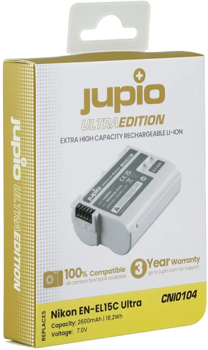 Jupio EN-EL15C Ultra Accu 2600mAh - Nikon Compatibel