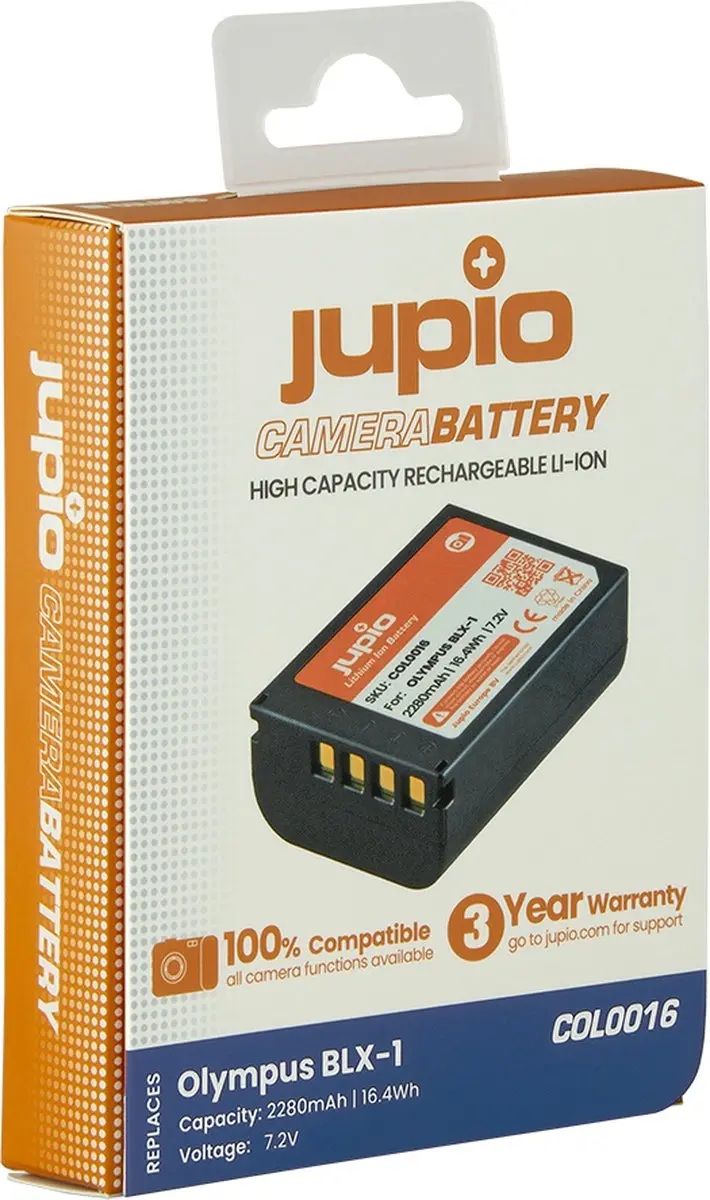Jupio BLX-1 COL0016 Accu 2280mAh - Systeemcamera
